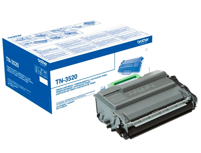 Brother TN-3520 Tóner Negro de Alto Rendimiento