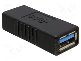 DeLOCK Adaptador USB 3.0-A Hembra a Hembra Negro