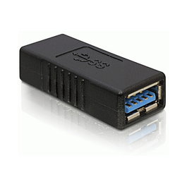 DeLOCK Adaptador USB 3.0-A Hembra a Hembra Negro