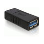DeLOCK Adaptador USB 3.0 A-A Hembra/Hembra, Negro