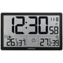 Kienzle Jumbo NEO LCD Weather Wall Clock negro