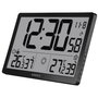 Kienzle Jumbo NEO LCD Weather Wall Clock negro