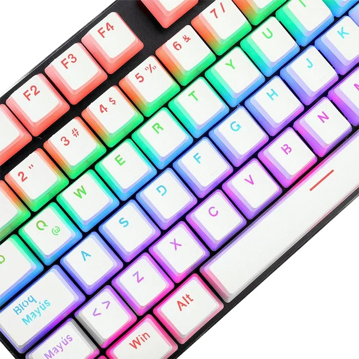Redragon Scarab White Kit de Keycaps PBT Blanco Translúcido A130W-SP
