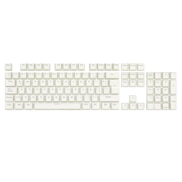 Redragon Scarab White Kit de Keycaps PBT Blanco Translúcido A130W-SP
