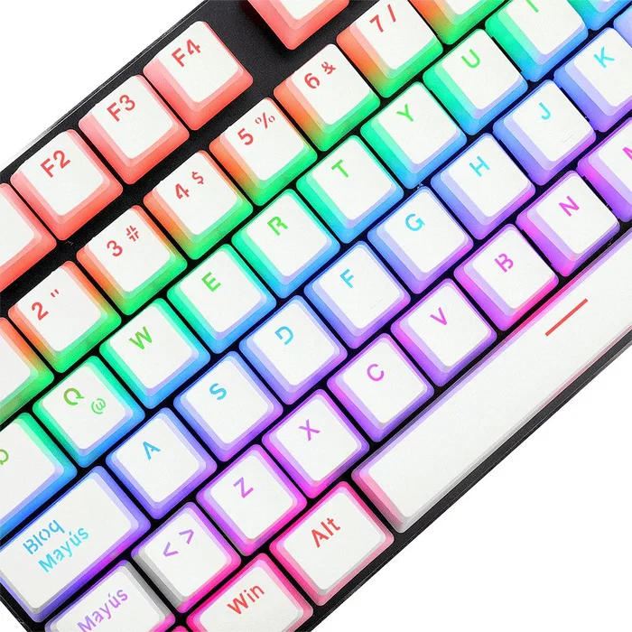 Redragon Scarab White Kit de Keycaps PBT Blanco Translúcido A130W-SP