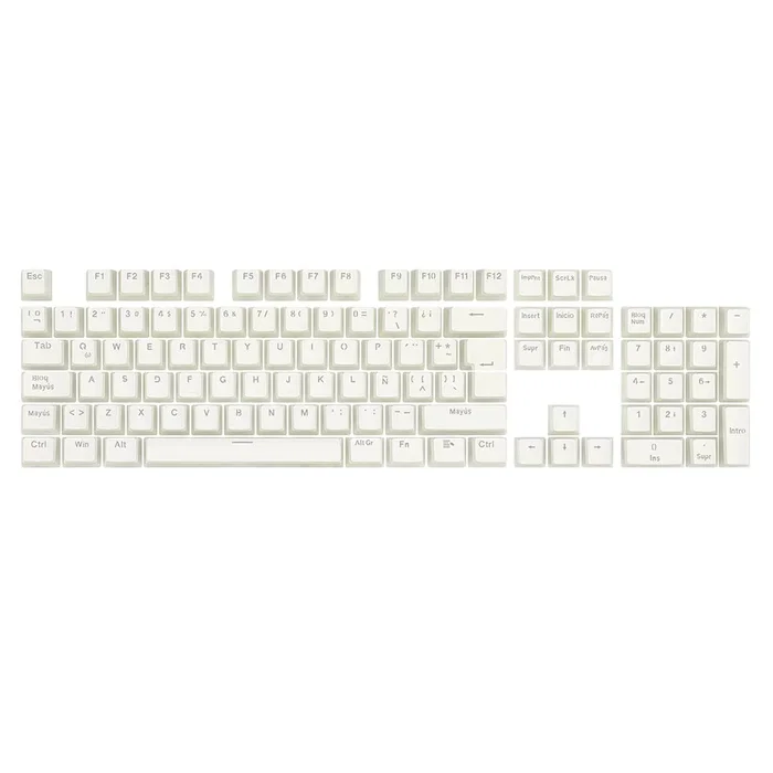 Redragon Scarab White Kit de Keycaps PBT Blanco Translúcido A130W-SP