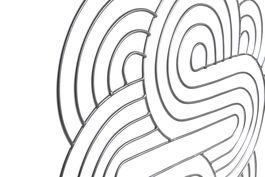 DKD Home Decor Decoración de Pared Oriental Plateado Dorado Metal Abstracto 61 x 61 x 1 cm (2 Unidades)