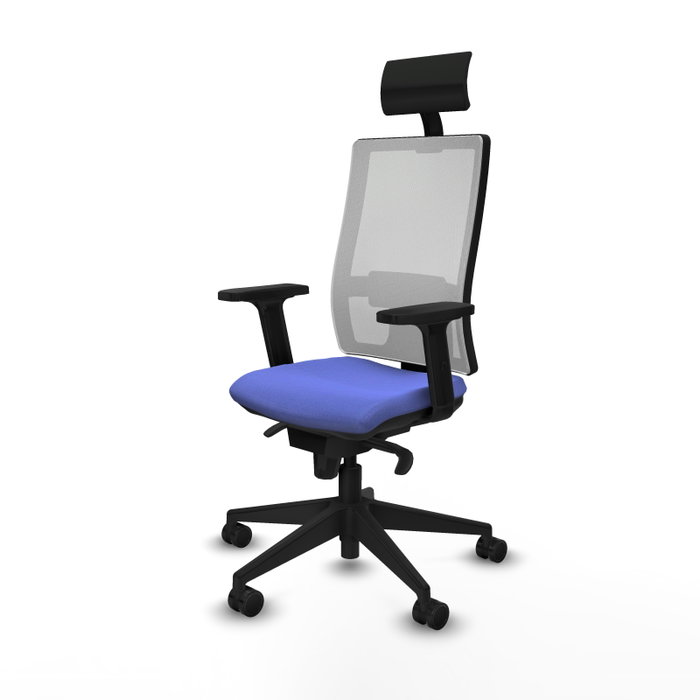 PIQUERAS Y CRESPO Silla de oficina Horna con mecanismo Sincro, Azul claro y Blanco PIQUERAS Y CRESPO Silla de oficina Horna con mecanismo Sincro, Azul claro y Blanco