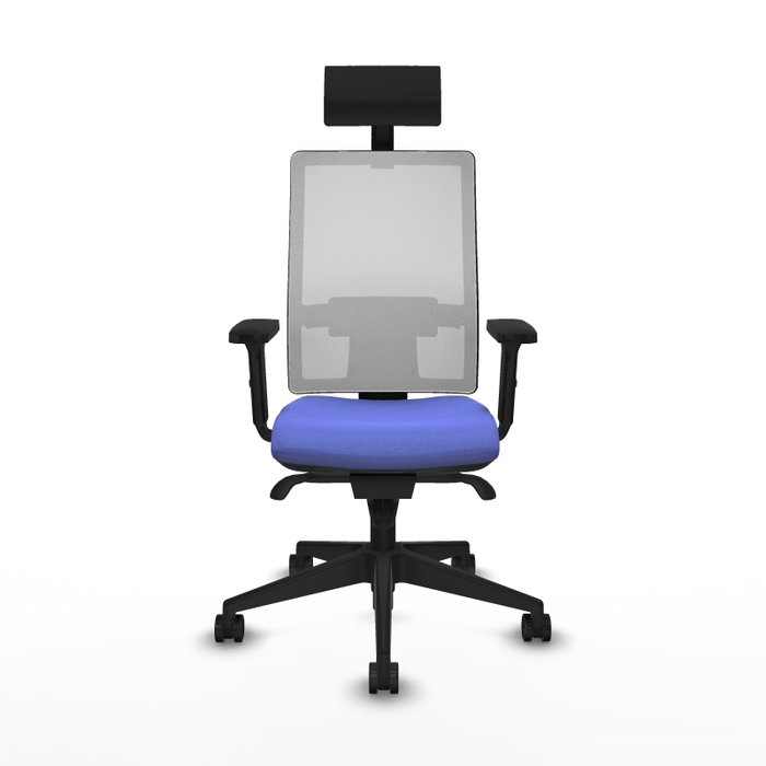 PIQUERAS Y CRESPO Silla de oficina Horna con mecanismo Sincro, Azul claro y Blanco PIQUERAS Y CRESPO Silla de oficina Horna con mecanismo Sincro, Azul claro y Blanco