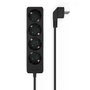 Aisens Regleta de 4 Tomas con Cable de 1,4 m, Negro