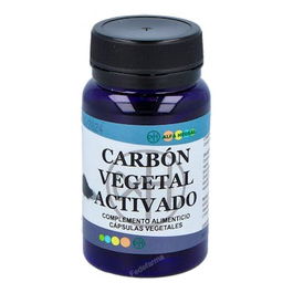 ALFA HERBAL Carbon Vegetal Activado 60 Cápsulas Veganas para Gases Intestinales
