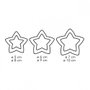 Tescoma Moldes cortadores dobles en forma de estrella Delícia, 3 piezas