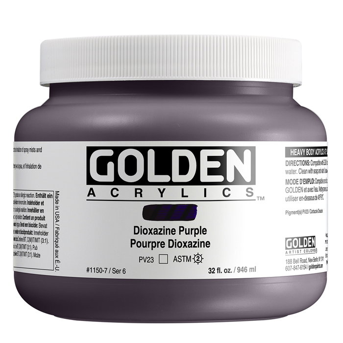 Golden Heavy Body Acrílico Púrpura Dioxazina 946 ml Golden Heavy Body Acrílico Púrpura Dioxazina 946 ml