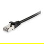 EQUIP 606102 Cable de Red Ethernet Cat6a S/FTP LSZH de 0.50m Color Negro con Conectores RJ45
