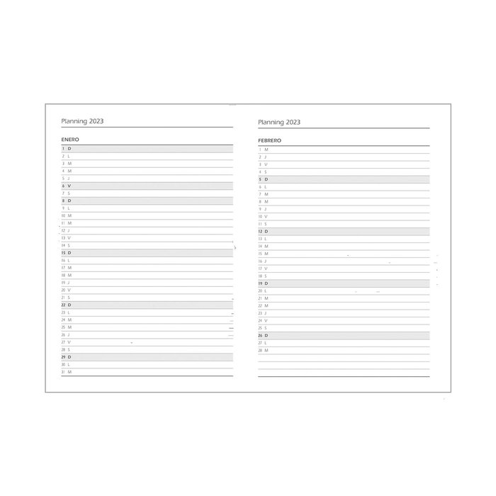 Dohe Agenda Anual Segovia 14x20 cm Negro 2026 Dohe Agenda Anual Segovia 14x20 cm Negro 2026