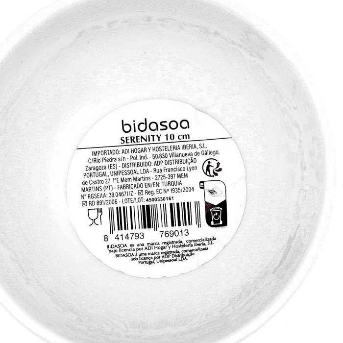 Bol Porcelana Serenity Hydrozero Bidasoa 10 cm (12 Unidades) Bol Porcelana Serenity Hydrozero Bidasoa 10 cm (12 Unidades)
