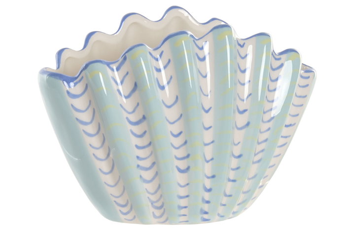 DKD Home Decor Cnacc 26 Jarrón Mediterráneo Gres Azul Celeste 22 x 11.3 x 15 cm DKD Home Decor Cnacc 26 Jarrón Mediterráneo Gres Azul Celeste 22 x 11.3 x 15 cm