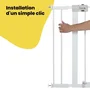 Safety 1St Extensión Barrera Seguridad Niños 14 cm Easy Close Metal Blanco