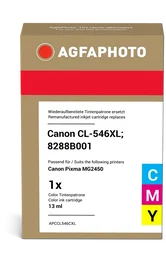 Agfa Photo APCCL546CXL Cartucho de tinta Compatible con Canon CL-546XL Varios Colores 8288B001