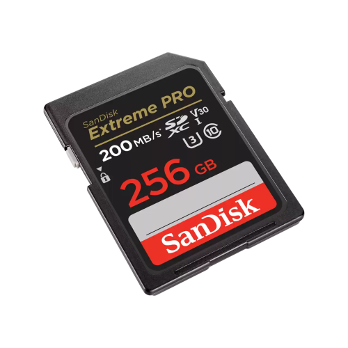 SanDisk Extreme PRO SDXC UHS-I Clase 10, 256 GB, SDSDXXD-256G-GN4IN, Lectura 200 MB/s, Escritura 90 MB/s, U3, V30