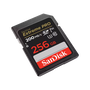 SanDisk Extreme PRO SDXC UHS-I Clase 10, 256 GB, SDSDXXD-256G-GN4IN, Lectura 200 MB/s, Escritura 90 MB/s, U3, V30