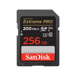 SanDisk Extreme PRO SDXC UHS-I Clase 10, 256 GB, SDSDXXD-256G-GN4IN, Lectura 200 MB/s, Escritura 90 MB/s, U3, V30