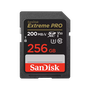 SanDisk Extreme PRO SDXC UHS-I Clase 10, 256 GB, SDSDXXD-256G-GN4IN, Lectura 200 MB/s, Escritura 90 MB/s, U3, V30
