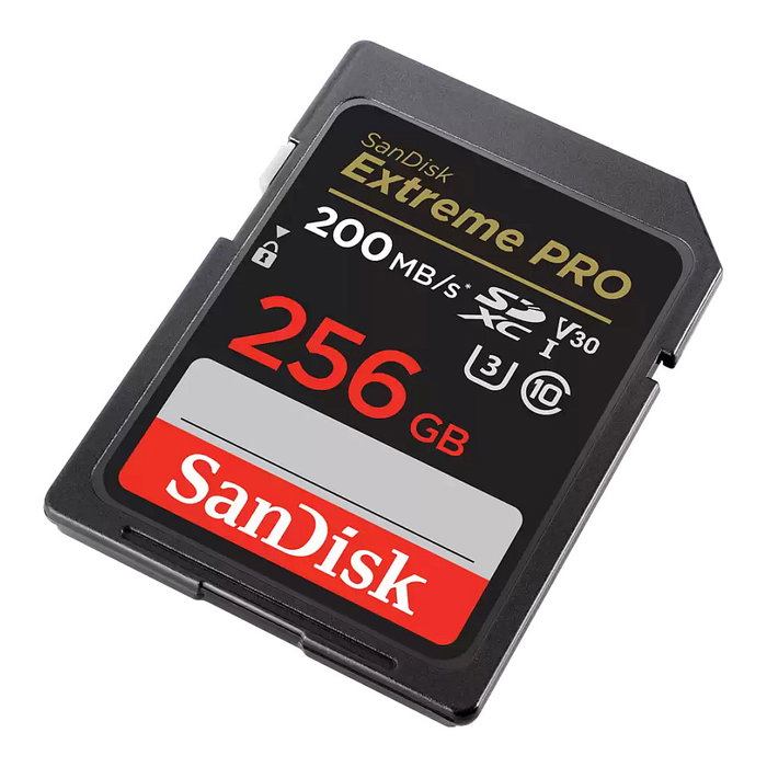 SanDisk Extreme PRO 256 GB Tarjeta SDXC UHS-I, Velocidad Lectura 200 MB/s, Escritura 90 MB/s, Clase 10, U3, V30, Resistente