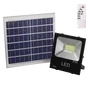 HO-626004-CW Proyector Solar LED 50W 5.000Lm con Panel, Batería, Sensor Luz y Mando a Distancia para Exteriores