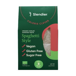 Slendier Pasta Konjac Spaghetti sin Gluten 400 g - Alternativa Baja en Calorías Shirataki