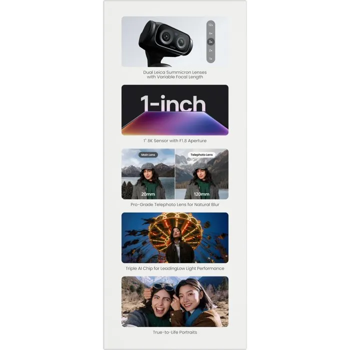 Insta360 Luna Ultra Creator Bundle Cámara de Acción Cosmic Black