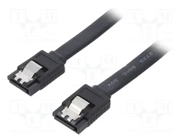 QOLTEC Cable SATA III de 0,5m con conector en ambos lados