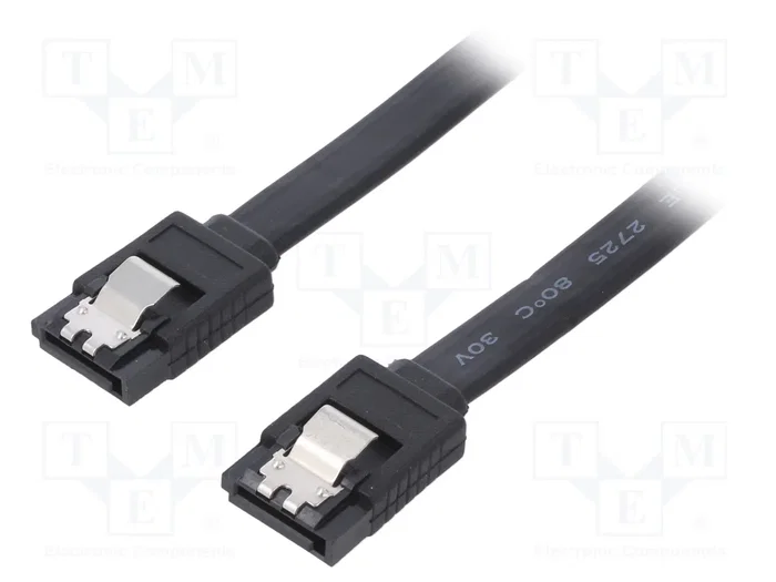 QOLTEC Cable SATA III de 0,5m con conector en ambos lados QOLTEC Cable SATA III de 0,5m con conector en ambos lados