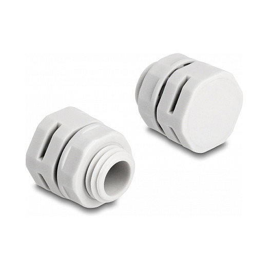 DeLOCK Tapón de Ventilación M12 Gris, 2 unidades