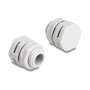DeLOCK Tapón de Ventilación M12 Gris, 2 unidades