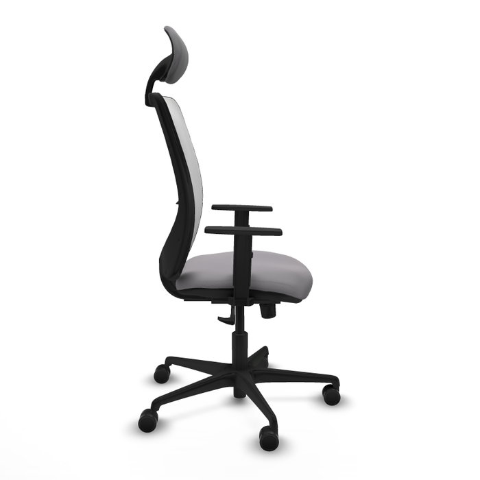 PIQUERAS Y CRESPO Silla de oficina Zulema con mecanismo Sincro, Gris y Blanco PIQUERAS Y CRESPO Silla de oficina Zulema con mecanismo Sincro, Gris y Blanco