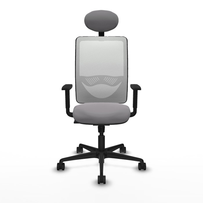 PIQUERAS Y CRESPO Silla de oficina Zulema con mecanismo Sincro, Gris y Blanco PIQUERAS Y CRESPO Silla de oficina Zulema con mecanismo Sincro, Gris y Blanco