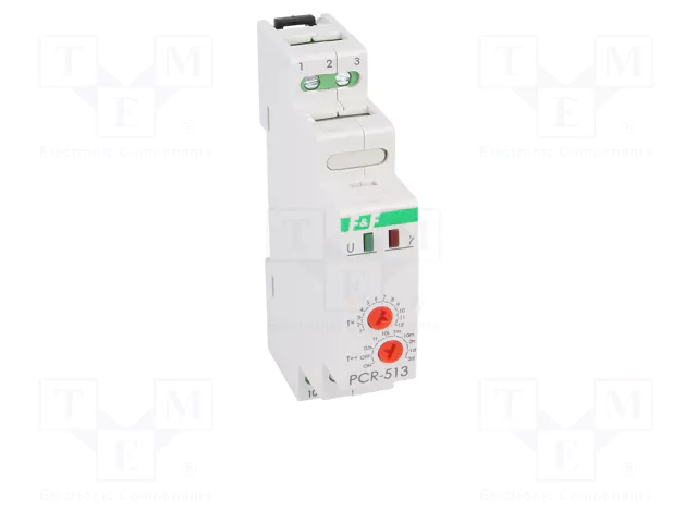 F&F Relé de tiempo analógico SPDT 10A 230VAC para raíl DIN F&F Relé de tiempo analógico SPDT 10A 230VAC para raíl DIN