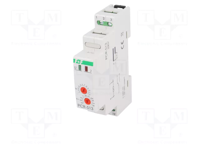 F&F Relé de tiempo analógico SPDT 10A 230VAC para raíl DIN F&F Relé de tiempo analógico SPDT 10A 230VAC para raíl DIN