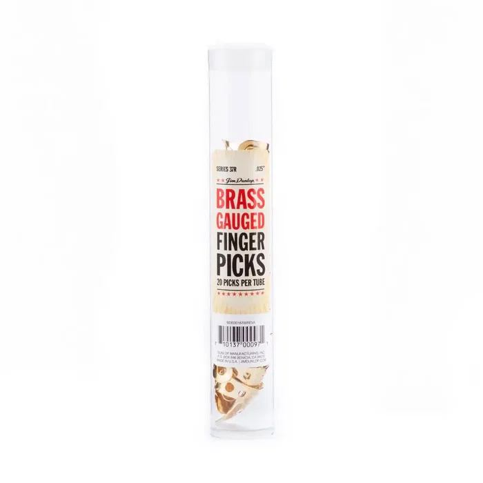 Dunlop Púas de dedo Brass .025 pulgadas (pack de 20)