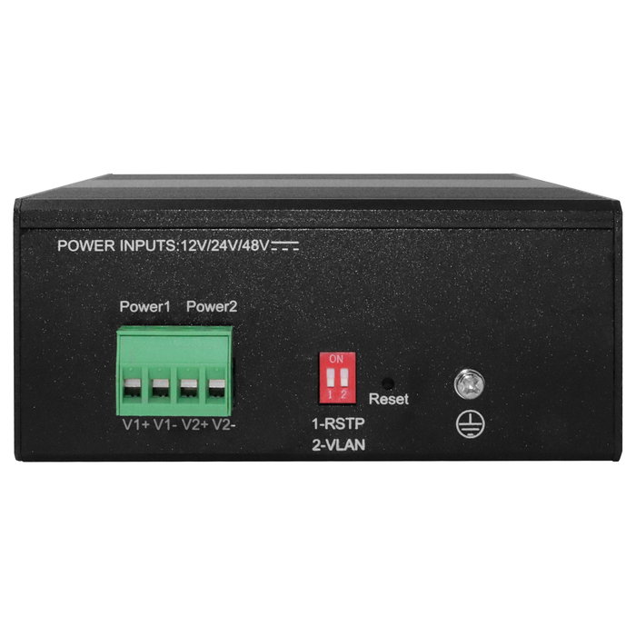 LevelOne IGS-2110 Switch Gestionado L2 Gigabit Ethernet con 8 Puertos RJ45 y 2 SFP, 20 Gbit/s, Montaje en Carril DIN, Negro