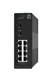 Level One IGS-2110 Switch Industrial Gigabit con 8 puertos RJ45 y 2 SFP