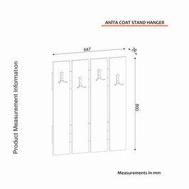 Hanah Home Recibidor Escandinavo Blanco con Estantes y Perchero, Mueble de Entrada Funcional con Montaje en Pared