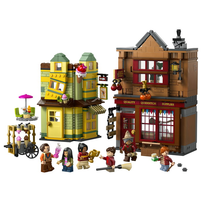 LEGO Harry Potter 76452 Tienda de accesorios de Quidditch y Heladería de Florian Fortescue