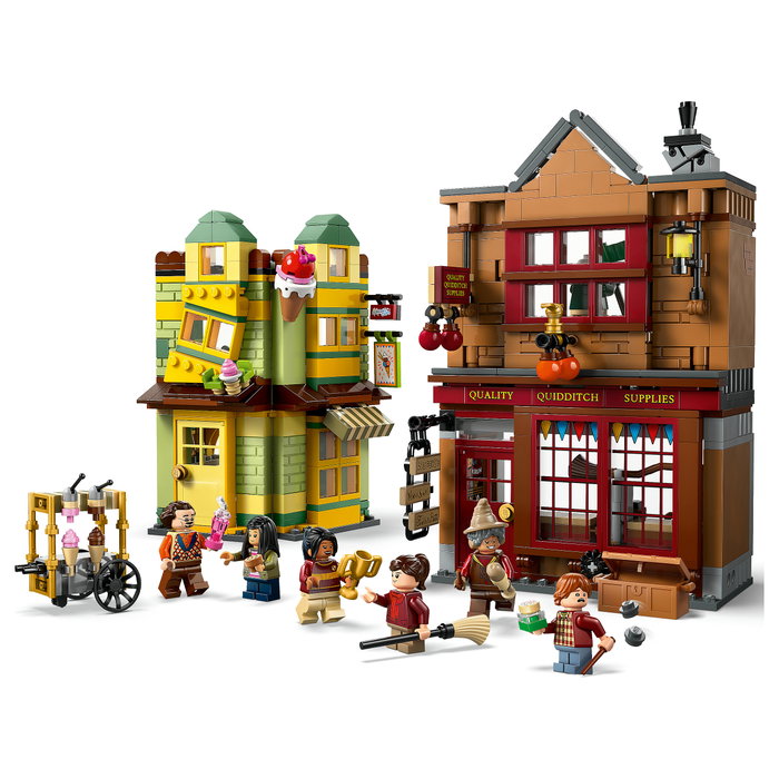 LEGO Harry Potter 76452 Tienda de accesorios de Quidditch y Heladería de Florian Fortescue