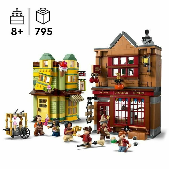 LEGO Harry Potter 76452 Tienda de accesorios de Quidditch y Heladería de Florian Fortescue