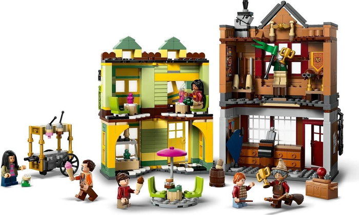 LEGO Harry Potter 76452 Tienda de accesorios de Quidditch y Heladería de Florian Fortescue