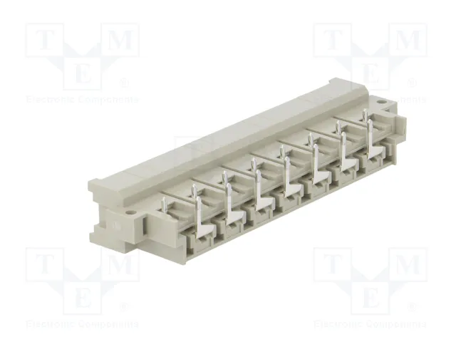 HARTING DIN 41612 Conector de 15 pines, 15A, 90° Angulado