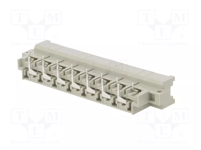 HARTING DIN 41612 Conector de 15 pines, 15A, 90° Angulado