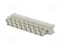 HARTING DIN 41612 Conector de 15 pines, 15A, 90° Angulado
